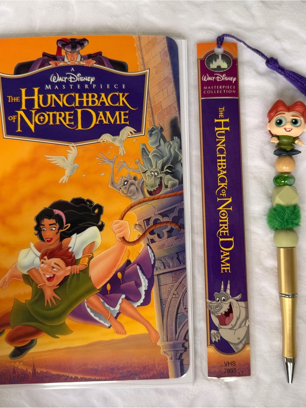 Up-cycled Hunchback VHS notebook bundle